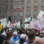 Górnicy na ulicach Katowic