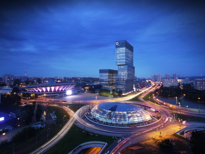 1 .KTW - panorama wieczór