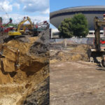 Wielki dół w centrum Katowic. Inwestor podsumowuje pierwszy miesiąc prac przy KTW