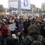 Deszcz niestraszny. Czarny Protest na Rynku w Katowicach (zdjęcia)