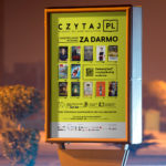 W Katowicach można ściągać e-booki i audiobooki. Przy pomocy…baneru reklamowego