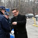 Marcin Krupa z poświąteczną wizytą u katowickich policjantów. Na nowy rok jak znalazł