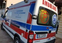 Samochód roztrzaskał się na drzewie, jedna osoba w szpitalu