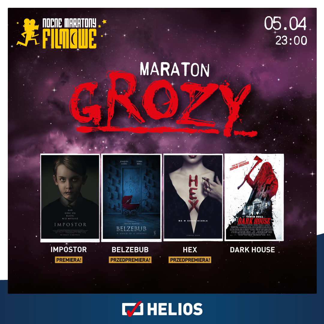 Konkurs Kino Helios zaprasza na „Maraton grozy” Mamy