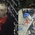 Miał tatuaż na szyi i krzyż powieszony na łańcuszku. Kradł, a kamery go nagrywały (wideo)