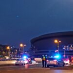 Pod kobiety podłączył się inny protest i próbował blokować rondo. Nie wyszło, bo manifestujący w obronie praw kobiet przenieśli się