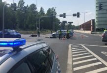 Wypadek w Katowicach. Kierowca skutera w stanie krytycznym trafił do szpitala