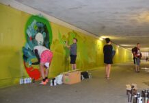 Powstaje nowy mural w tunelu między ulicami Tylną Mariacką i Wojewódzką. Długo wytrzyma?