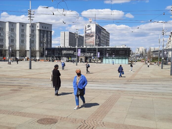 rynek, katowice, mieszkańcy, ludzie