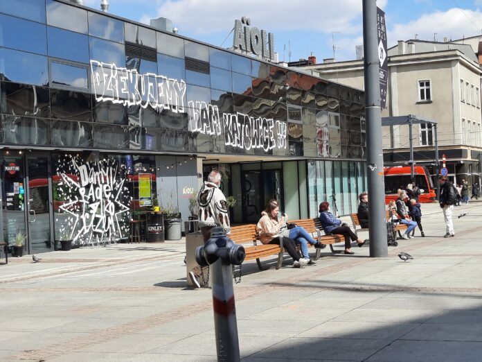 rynek, katowice, mieszkańcy, ludzie
