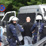 Policjanci zabezpieczali mecz GieKSy. Jedna osoba zatrzymana, doszło do przepychanki, były mandaty