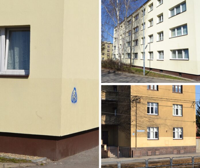 Charakterystyczne pasy to jeden ze sposobów walki z napisami na murach