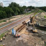 Od września PKP rozpoczyna prace w Katowicach. Będzie gehenna drogowa Budowa nowego przystanku Morawa i mostu nad Rawą / fot. / Tomasz Kielbasa