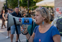 „Ej no dziady”. Kobiety w Katowicach apelowały do premiera Tuska o prawa aborcyjne. „Obiecał Tusk, obiecał. Dawaj Tusku”