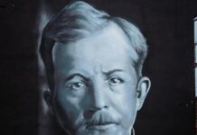 Mural z Korfantym zmienia swoje oblicze Mural Korfantego