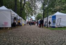 FOP – Festiwal dobrej energii podczas urodzin miasta Katowice Namioty wystawowe na targach