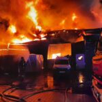 Ranny strażak po nocnym pożarze w Czeladzi