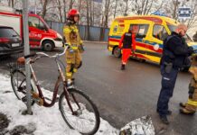 Potrącenie rowerzysty. 83-latek trafił do szpitala