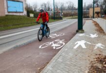 Nowa infrastruktura rowerowa w Szopienicach już prawie gotowa Rower na ścieżce