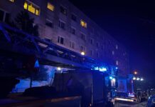 Pożar mieszkania. Strażacy ewakuowali nieprzytomnego mężczyznę