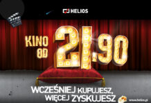 Moc nowości na ekranach kin Helios – Kto chce bilety na dowolny seans?