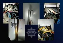 Uzbrojony w szable 39-latek zmarł po policyjnej interwencji